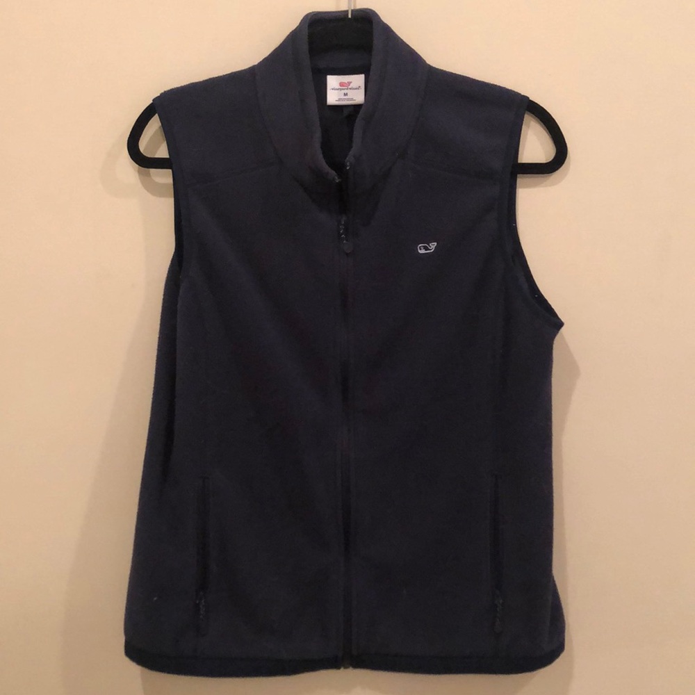Vineyard Vines Navy Fleece Vest